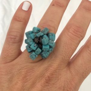 Turquoise adjustable ring